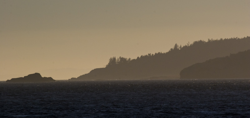 Decatur Island At Sunset